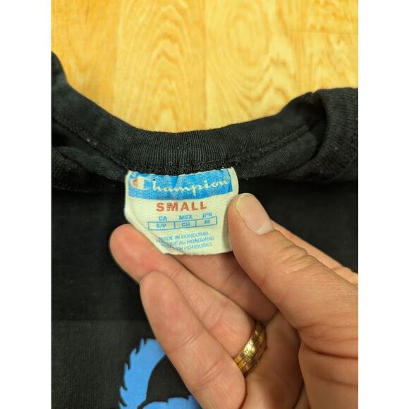 Vtg Champion Life X Sesame Street Men's Black Long-Sleeve Shirt Size Small - Picture 2 of 10